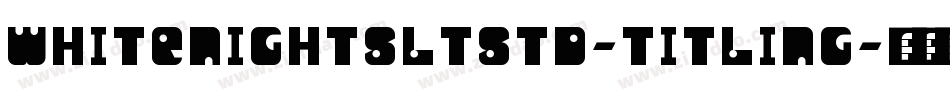 WhitenightsLTStd-Titling字体转换