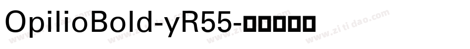 OpilioBold-yR55字体转换