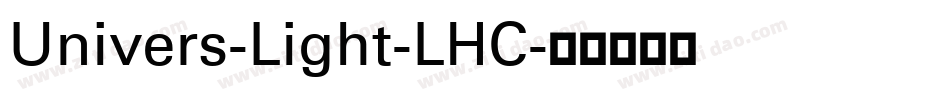 Univers-Light-LHC字体转换