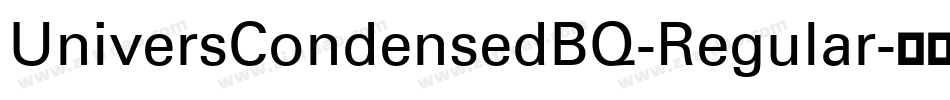 UniversCondensedBQ-Regular字体转换