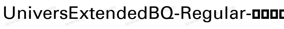 UniversExtendedBQ-Regular字体转换