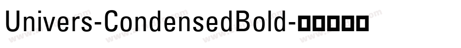 Univers-CondensedBold字体转换