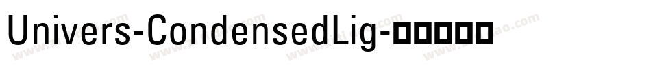 Univers-CondensedLig字体转换