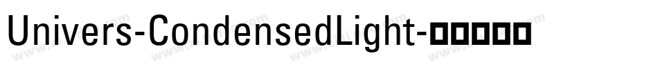 Univers-CondensedLight字体转换