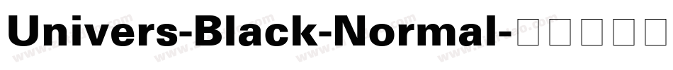 Univers-Black-Normal字体转换