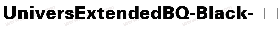 UniversExtendedBQ-Black字体转换
