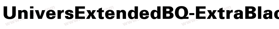 UniversExtendedBQ-ExtraBlack字体转换