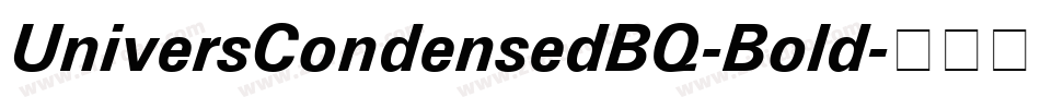 UniversCondensedBQ-Bold字体转换
