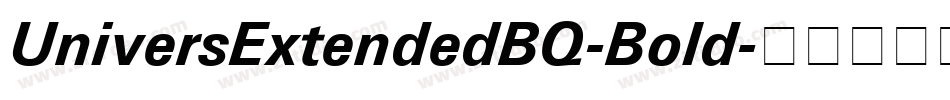 UniversExtendedBQ-Bold字体转换