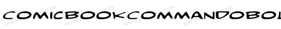 ComicBookCommandoBoldItalic-0M6X字体转换
