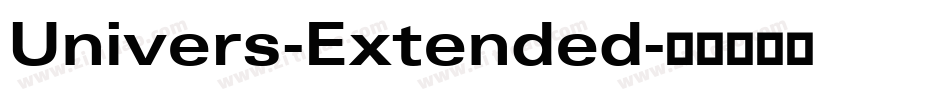 Univers-Extended字体转换
