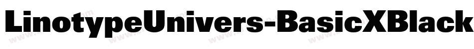 LinotypeUnivers-BasicXBlack字体转换