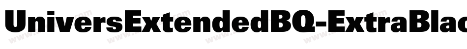 UniversExtendedBQ-ExtraBlack字体转换
