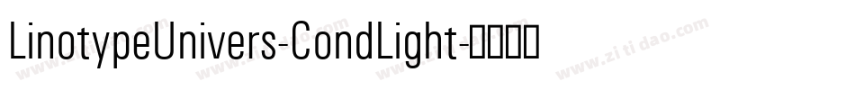 LinotypeUnivers-CondLight字体转换