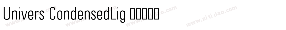 Univers-CondensedLig字体转换