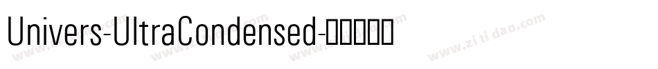 Univers-UltraCondensed字体转换