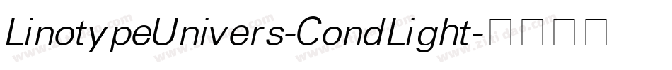 LinotypeUnivers-CondLight字体转换