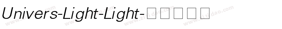 Univers-Light-Light字体转换