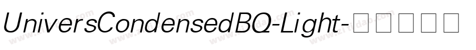 UniversCondensedBQ-Light字体转换