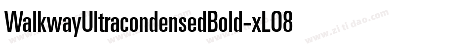 WalkwayUltracondensedBold-xLO8字体转换