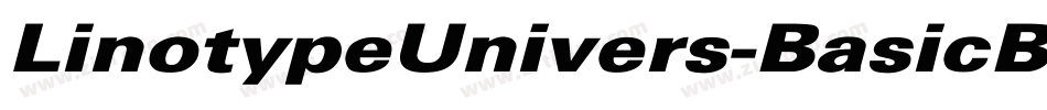 LinotypeUnivers-BasicBlack字体转换