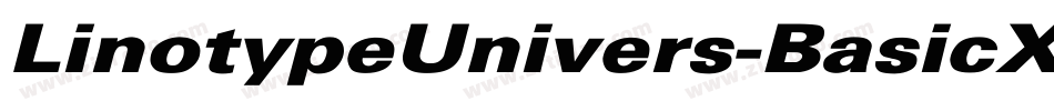 LinotypeUnivers-BasicXBlack字体转换