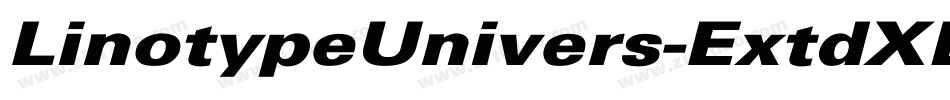 LinotypeUnivers-ExtdXBlack字体转换