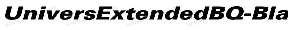 UniversExtendedBQ-Black字体转换