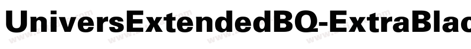 UniversExtendedBQ-ExtraBlack字体转换