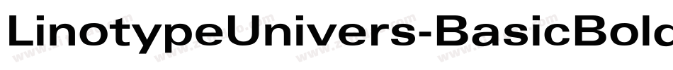 LinotypeUnivers-BasicBold字体转换