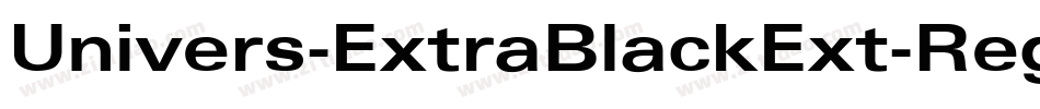 Univers-ExtraBlackExt-Regular字体转换