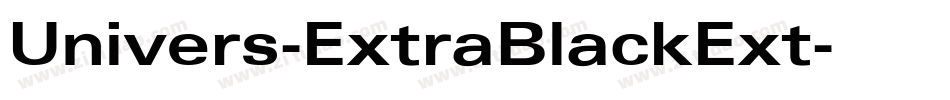 Univers-ExtraBlackExt字体转换