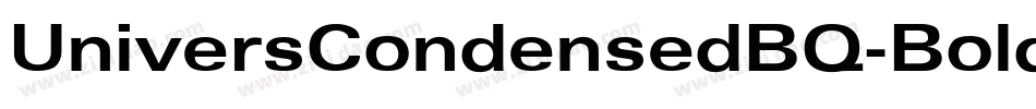 UniversCondensedBQ-BoldItalic字体转换