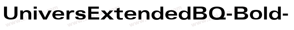 UniversExtendedBQ-Bold字体转换