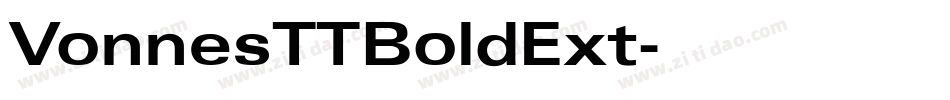 VonnesTTBoldExt字体转换