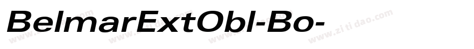BelmarExtObl-Bo字体转换