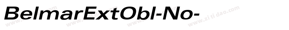 BelmarExtObl-No字体转换