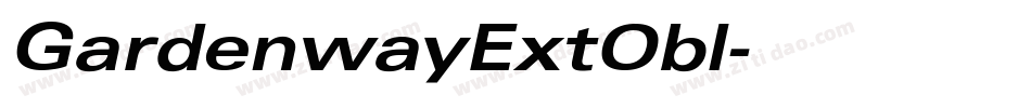 GardenwayExtObl字体转换