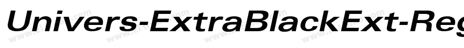 Univers-ExtraBlackExt-Regular字体转换
