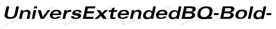 UniversExtendedBQ-Bold字体转换