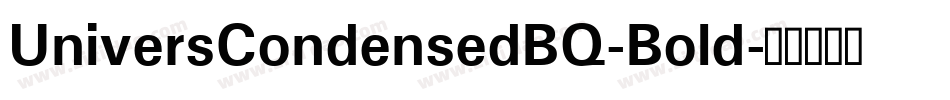 UniversCondensedBQ-Bold字体转换