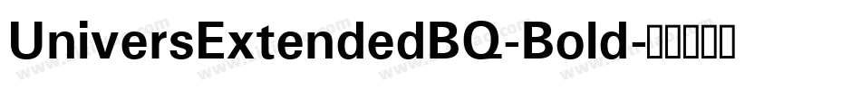 UniversExtendedBQ-Bold字体转换