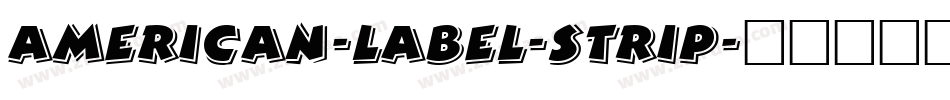 American-Label-Strip字体转换