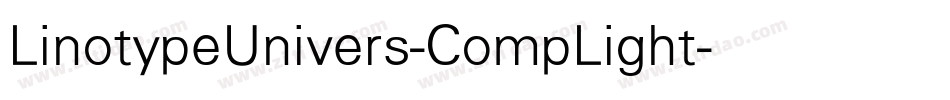 LinotypeUnivers-CompLight字体转换