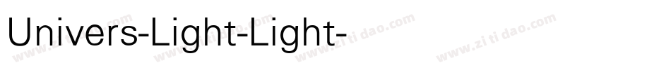 Univers-Light-Light字体转换