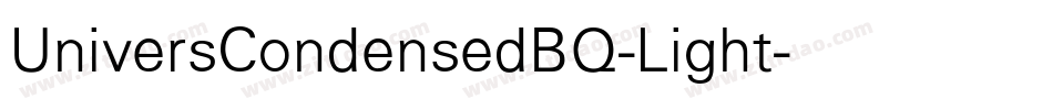 UniversCondensedBQ-Light字体转换