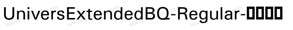 UniversExtendedBQ-Regular字体转换