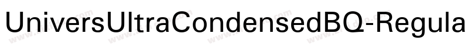 UniversUltraCondensedBQ-Regular字体转换