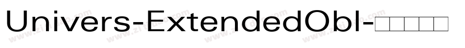 Univers-ExtendedObl字体转换