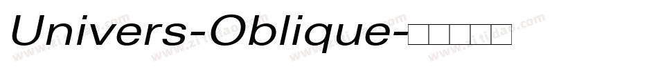 Univers-Oblique字体转换